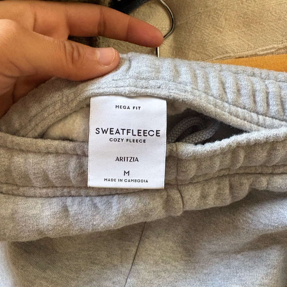 Aritzia Gray Sweatfleece Pants